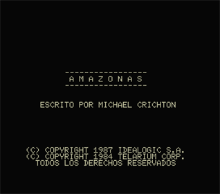Amazonas - Screenshot - Game Title Image
