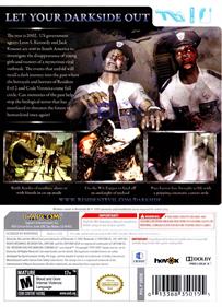 Resident Evil: The Darkside Chronicles - Box - Back Image