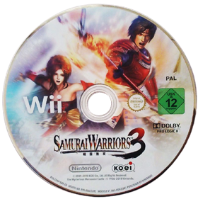 Samurai Warriors 3 - Fanart - Disc Image