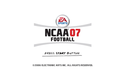 NCAA Football 07 - Screenshot - Game Title Image