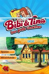 Bibi & Tina: Das Grosse Unwetter - Screenshot - Game Title Image