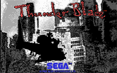 Thunder Blade - Screenshot - Game Title Image