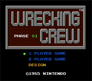 Wrecking Crew - Screenshot - Game Title Image