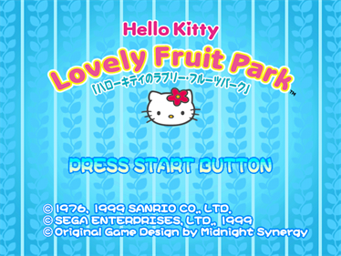 Hello Kitty no Lovely Fruit Park - Screenshot - Game Title Image