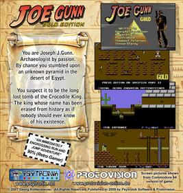 Joe Gunn: Gold Edition - Box - Back Image
