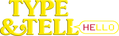 Type & Tell - Clear Logo Image
