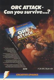 Orc Attack: You Against the Hordes - Advertisement Flyer - Front Image