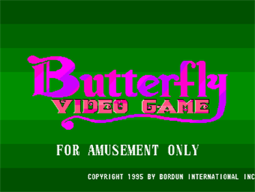 Butterfly Video Game - Screenshot - Game Title Image