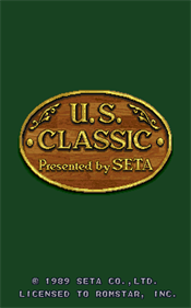 U.S. Classic - Screenshot - Game Title Image