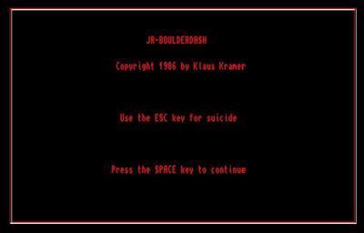 Jr-Boulderdash - Screenshot - Game Title Image