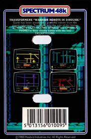 The Transformers - Box - Back Image