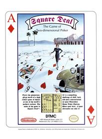 Square Deal: The Game of Two-Dimensional Poker - Advertisement Flyer - Front Image