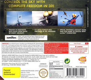 Ace Combat: Assault Horizon Legacy+ - Box - Back Image