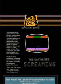 The Earth Dies Screaming - Box - Back - Reconstructed Image