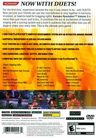 Karaoke Revolution Volume 3 - Box - Back Image