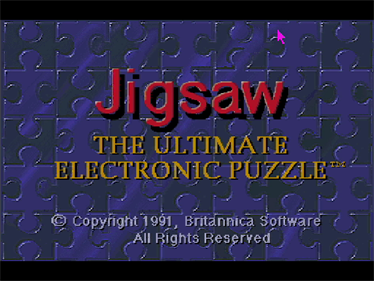 Jigsaw: The Ultimate Electronic Puzzle - Screenshot - Game Title Image