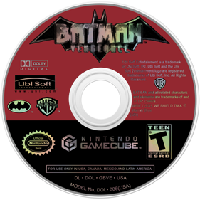Batman: Vengeance - Disc Image