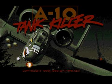 A-10 Tank Killer - Screenshot - Game Title