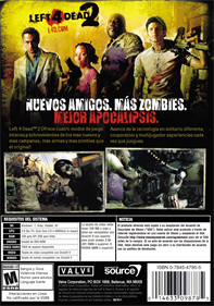 Left 4 Dead 2 - Box - Back Image