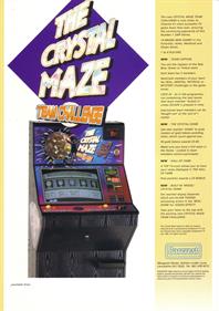 The Crystal Maze: Team Challenge - Advertisement Flyer - Back Image