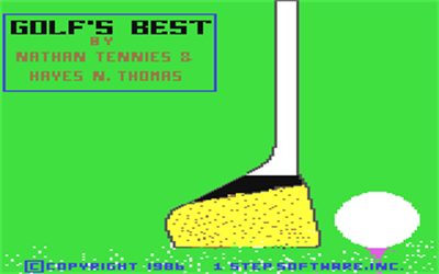 Golf's Best: Pinehurst 2: America's Famous Course - Screenshot - Game Title Image
