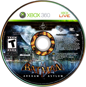 Batman: Arkham Asylum - Disc Image