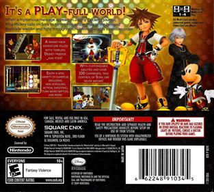 Kingdom Hearts Re:coded - Box - Back Image