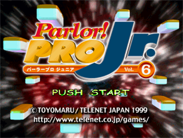 Parlor! Pro Jr. Vol. 6: CR Tsumo Tsumo Tengoku Nan 2-kyoku - Screenshot - Game Title Image