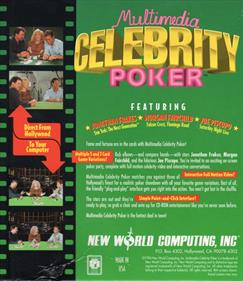 Multimedia Celebrity Poker - Box - Back Image