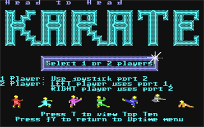 Head-to-Head Karate - Screenshot - Game Title