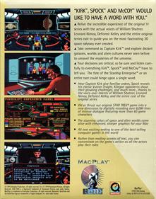 Star Trek: 25th Anniversary: Enhanced CD-ROM - Box - Back Image