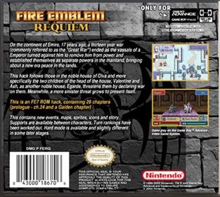 Fire Emblem: Requiem - Box - Back Image