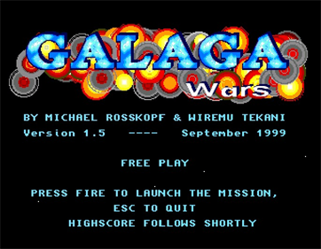 Galaga Wars - Screenshot - Game Title Image
