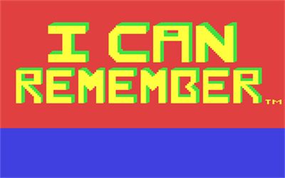 I Can Remember - Screenshot - Game Title Image