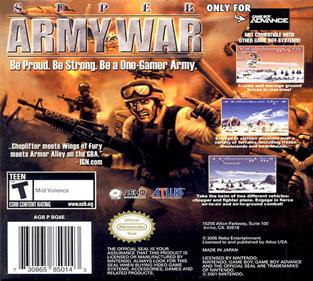 Super Army War - Box - Back Image