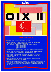 Qix II - Advertisement Flyer - Front Image