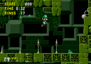 Luigi in Sonic the Hedgehog