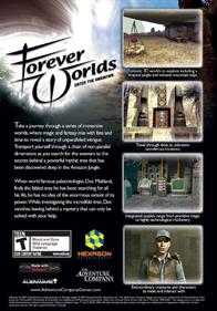 Forever Worlds: Enter The Unknown - Box - Back Image