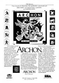 Archon: The Light and the Dark - Advertisement Flyer - Front Image