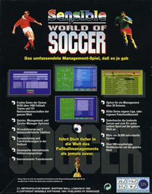 Sensible World of Soccer - Box - Back Image