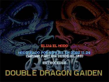 Double Dragon Gaiden - Screenshot - Game Title Image