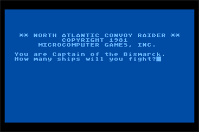 North Atlantic Convoy Raider - Screenshot - Game Title Image