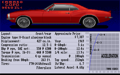 The Duel: Test Drive II Car Disk: The Muscle Cars - Screenshot - Game Select Image