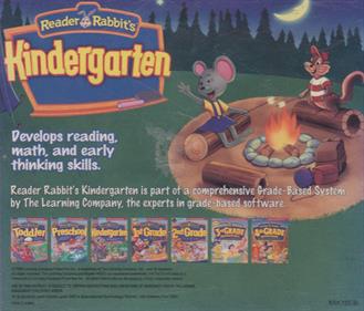 Reader Rabbit's Kindergarten - Box - Back Image