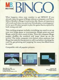 MB Bingo - Box - Back Image