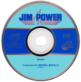 Jim Power in Mutant Planet - Disc Image