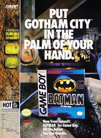 Batman: The Video Game - Advertisement Flyer - Front Image