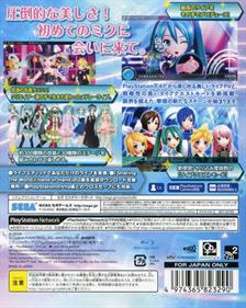 Hatsune Miku: Project DIVA X - Box - Back Image