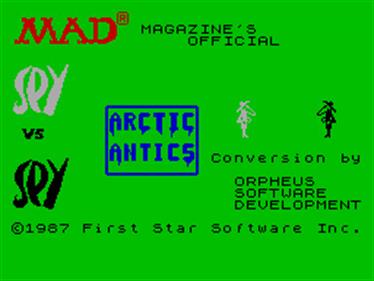 Spy vs Spy III: Arctic Antics - Screenshot - Game Title Image