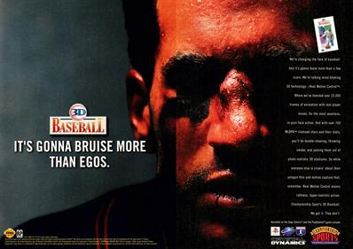 3D Baseball - Advertisement Flyer - Front Image